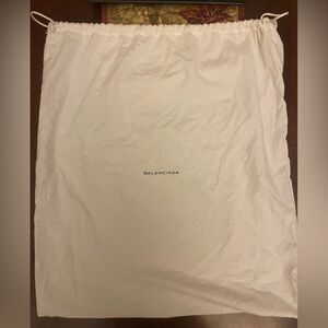 Large Balenciaga White Dust Bag